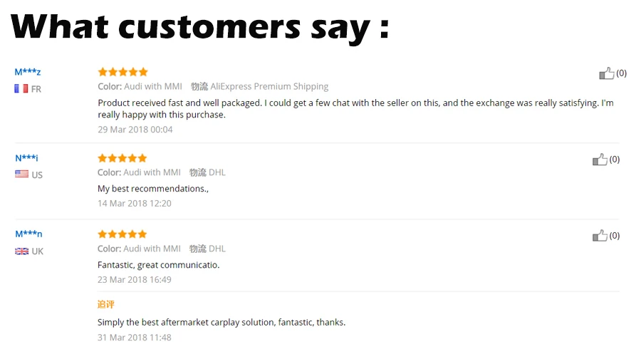 Customer feedback 2
