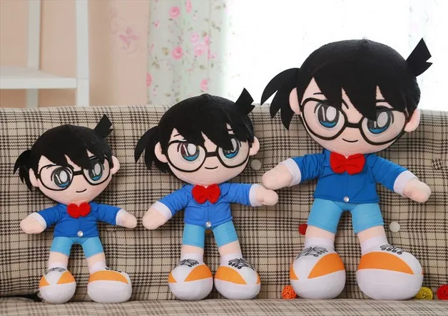 

30-50CM 2015 New Kids Plush Detective Conan Toys Brand Baby Toys Children Cartoon Soft Plush Detective Conan Doll Gift