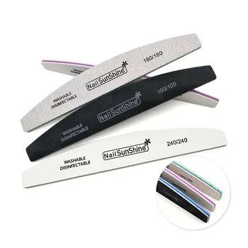 

5Pcs/lot EVA Nail File Buffing 3 Color 100/180/240 Washable Polishing Sandpaper Nail Buffer Manicure Pedicure Accessoires Tool