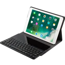 Kemile для ipad 9,7 Ultra Slim Стекло Bluetooth 3,0 клавиатуры Обложка для ipad air 2 9,7 чехол ж Съемный клавиатура klavye