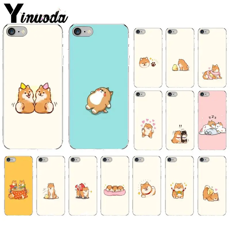Yinuoda الكرتون لطيف كلب كوكه شل جراب هاتف ل أبل فون 8 7 6 6 S زائد X XS ماكس 5 5 S SE XR الهواتف المحمولة