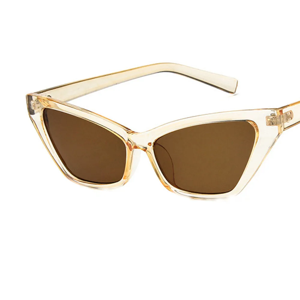 

ISHOWTIENDA sunglasses women polarized 2019 Women's Plain Glasses Cat Eye Sunglasses Frame Clear Lens Optical Goggles #P3