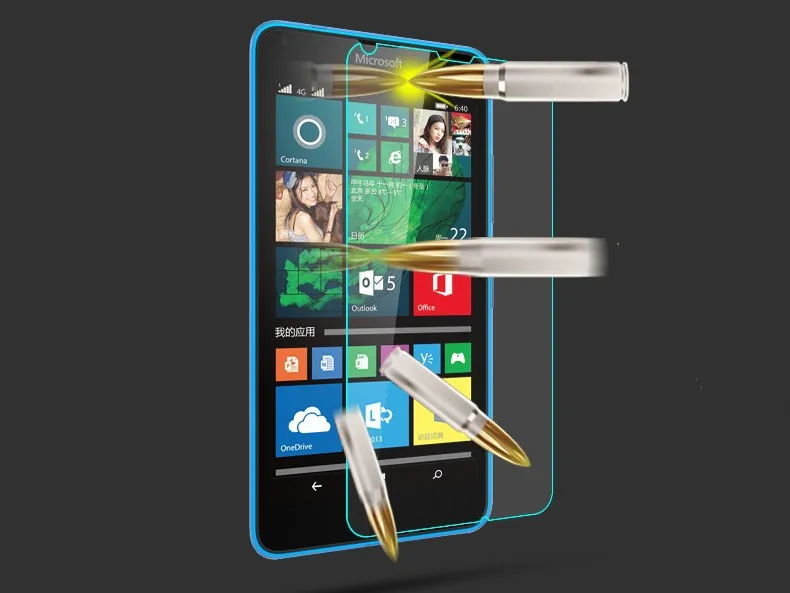 Wolflule 2 шт для Lumia 640 Защитная пленка экрана из закаленного стекла Microsoft Nokia телефона