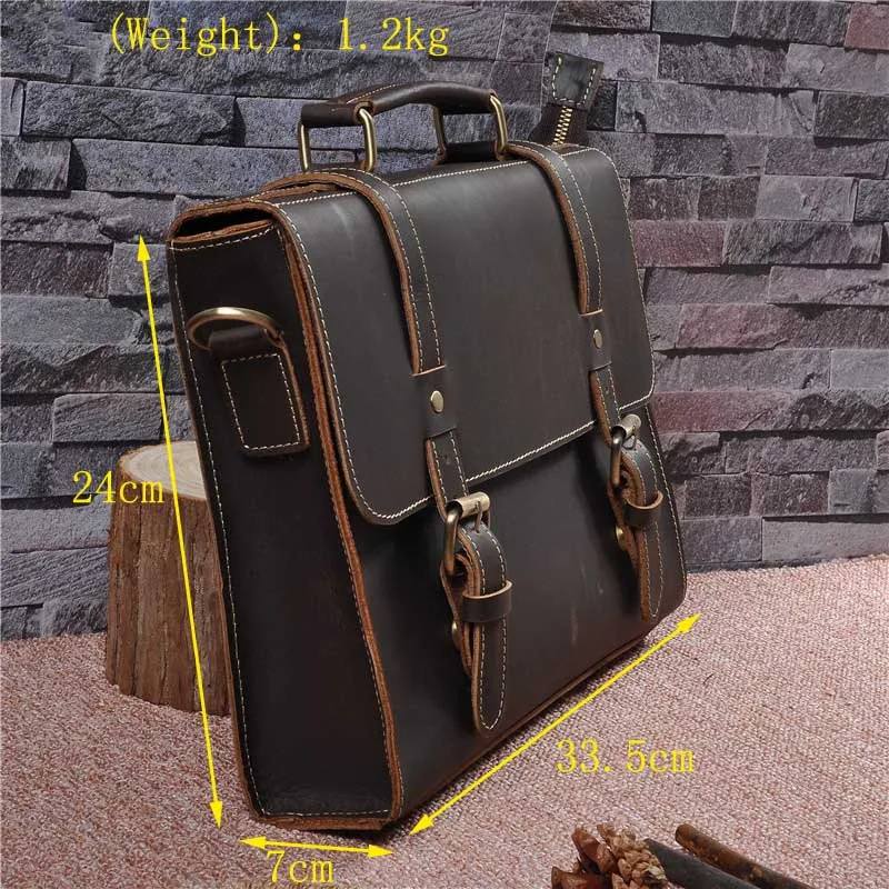 خمر الرجال الذكور حقائب جلد طبيعي الكتف Crossbody حقيبة البقر الأعمال حقيبة يد حقيبة رجل حقيبة الكمبيوتر المحمول محفظة المرأة
