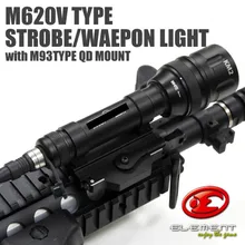 Элемент M620V Тактический винтовка светодио дный фонарик разведчик свет Airsoft охотничьего оружия света с дистанционным Давление полная версия EX345