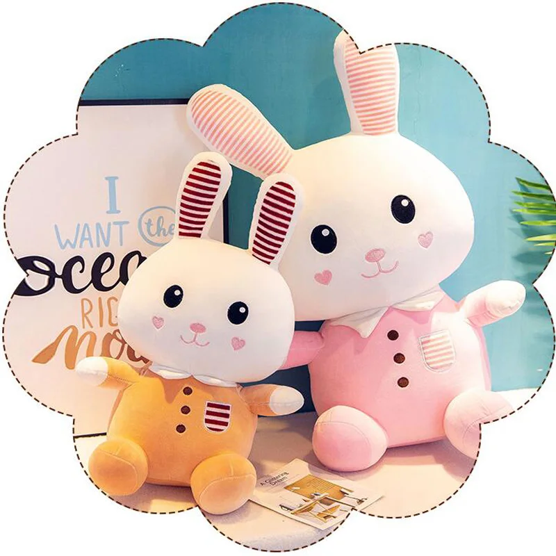 

New Pajamas Rabbit Plush Toy Doll Cartoon Rabbit Rabbit Pillow Large Pajamas Rabbit Child Comfort Doll Home Decoration Girl Gift
