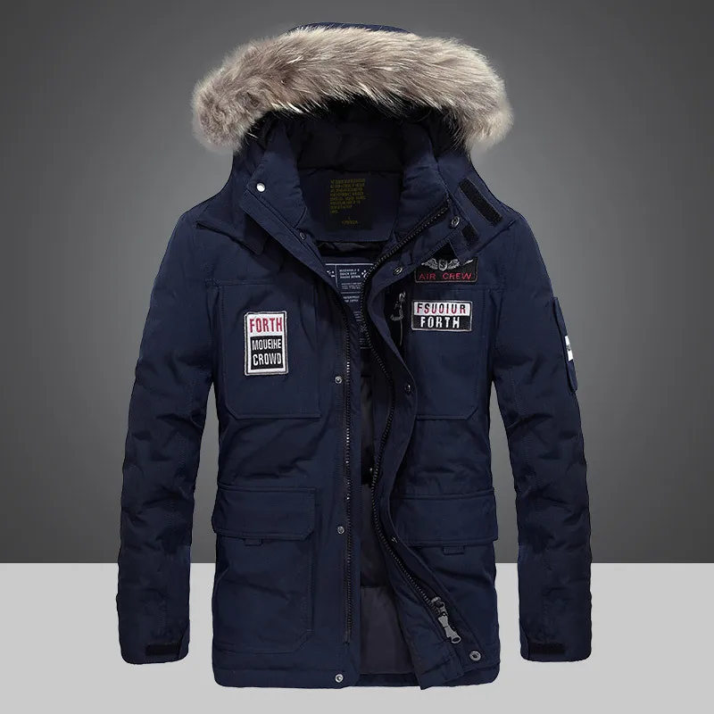 

2018 Brand New Arrival Winter Jacket Men Down Parka High Quality Men's Hooded Casual Down Goose Coats Snow Outwear M-4XL