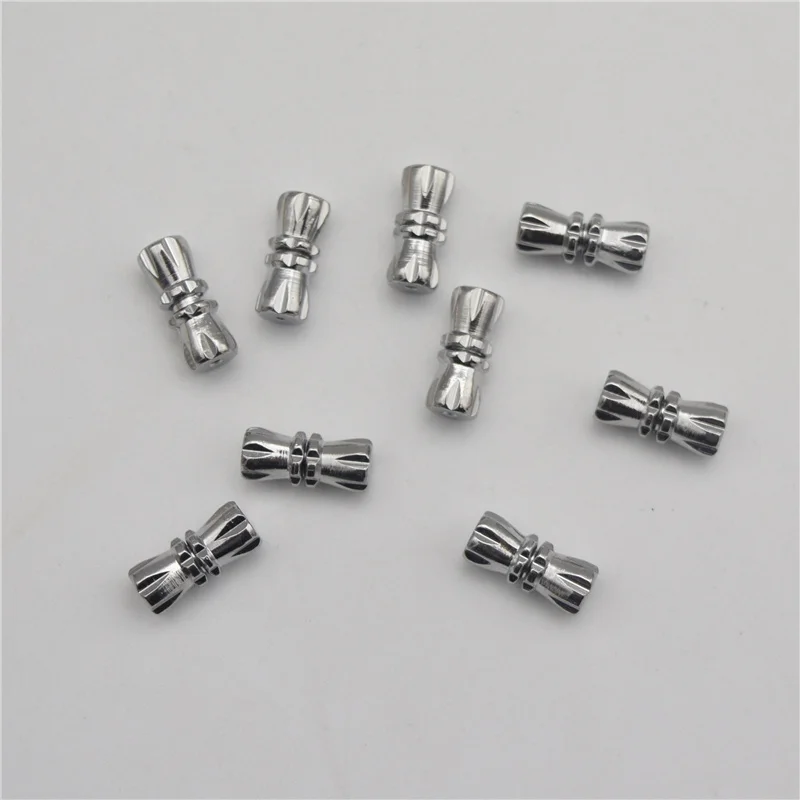 50pcs 11*4mm Alloy Screw Clasps Buckle For Bracelet Necklace DIY