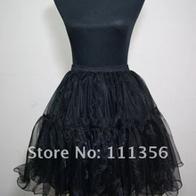 Черная, красная, белая, слоновая кость, до колена, Нижняя юбка, Слип, кринолин, новинка, короткие свадебные юбки