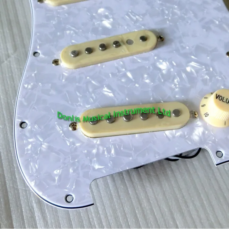 wired strat pickguard