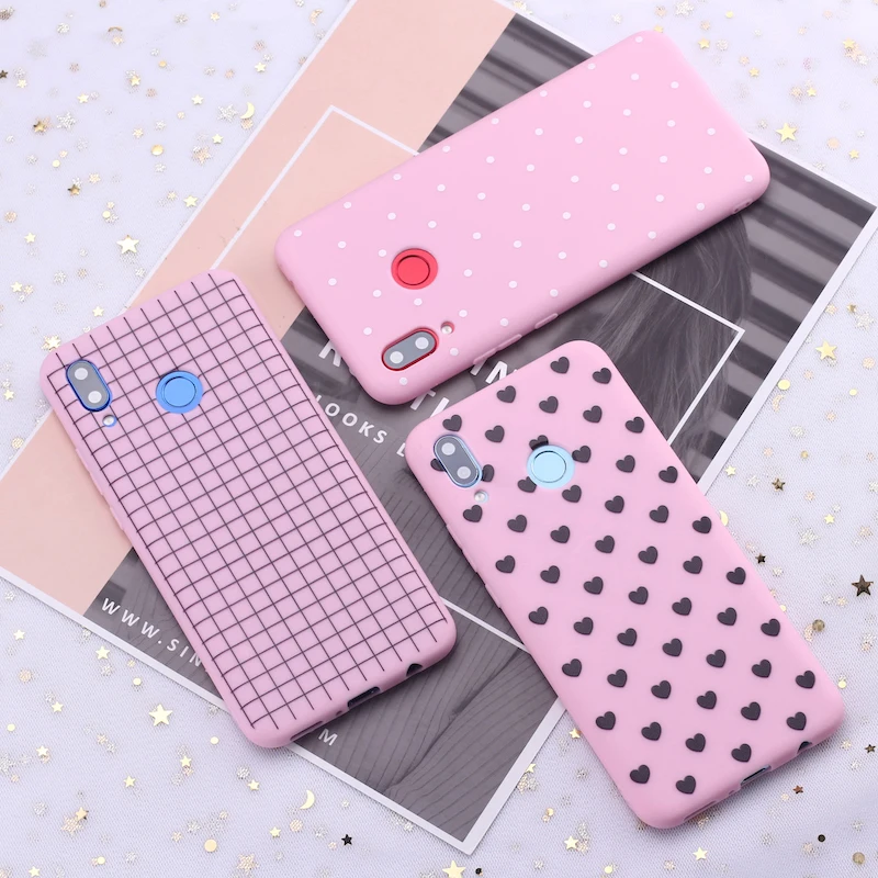 Силиконовый чехол для телефона Xiaomi Mi Redmi Note 5 6 7 8 9 10 lite Pro Plus в горошек полоску с
