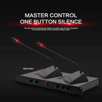 

Professional wired hand in hand system engineering conference school office size conference wireless gooseneck deskt microphone