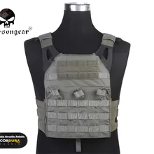 Emerson gear JPC жилет упрощенная версия Тактический джемпер Перевозчик жилет Боевая Шестерня Задняя поддержка серо-зеленый FG EM7344F