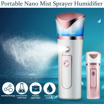 

Face Spray Bottle Ultrasonic Nano Facial Mister Steamer Portable Face Sprayer Cold Beauty Hydrating Skin Care Tools