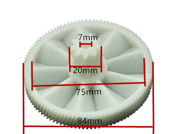 2 Pieces Meat Grinder Parts Plastic Gear 7000898 fit Braun Power Plus G1500 G1300, G1100, G3000,KGZ4, KGZ3 2 Pieces Meat Grinder Parts Plastic Gear 7000898 fit Braun Power Plus G1500 G1300, G1100, G3000,KGZ4, KGZ3