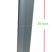 Крепление алюминиевого корпуса для 10 мм ширина гибкий или жесткий светодиодные ленты, светодиодный бар, с прозрачный чехол для телефона и торцевой крышки