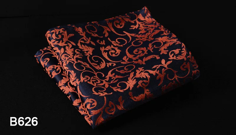 Шелковый атласный платок в горошек с цветочным узором и узором пейсли, квадратный носовой платок из жаккардовой ткани, классический свадебный платок B6