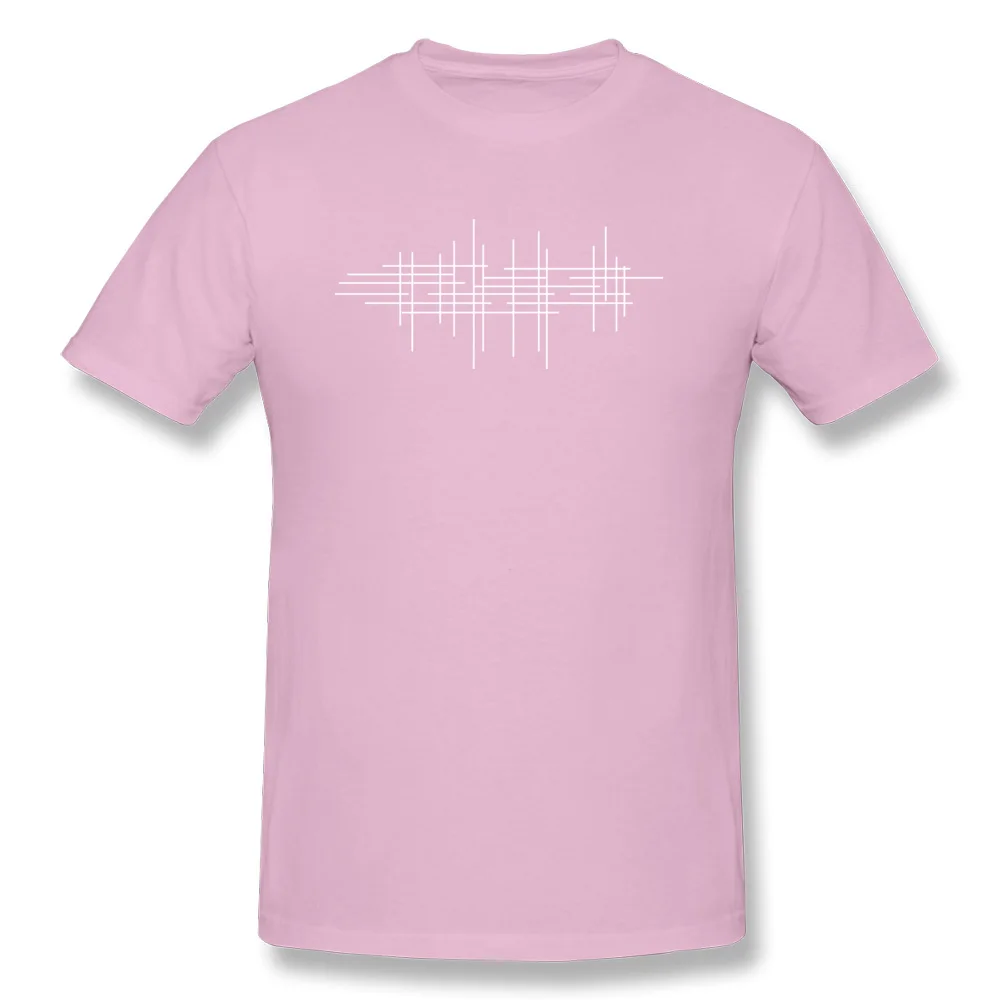 Crossed Lines Tops Shirt High Quality O-Neck Gift Short Sleeve 100% Cotton Men's T-shirts Printed T-Shirt Wholesale Crossed Lines pink