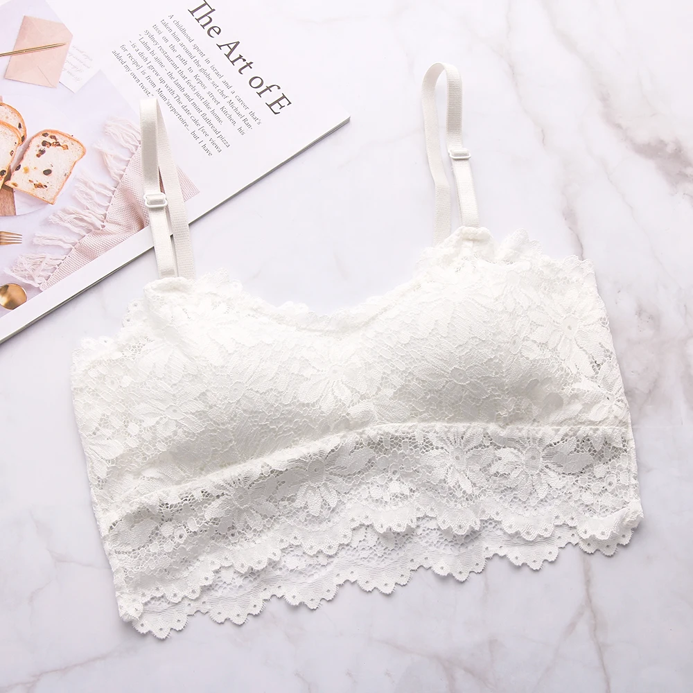 Привлекательный пикантный бюстгалтер Для женщин Lace Bralette бюстгальтер сексуальное женское белье нижнее белье Беспроводной бесшовный бюстгальтер на подкладках Ультра ремень мягкие бюстгальтеры для Для женщин леди