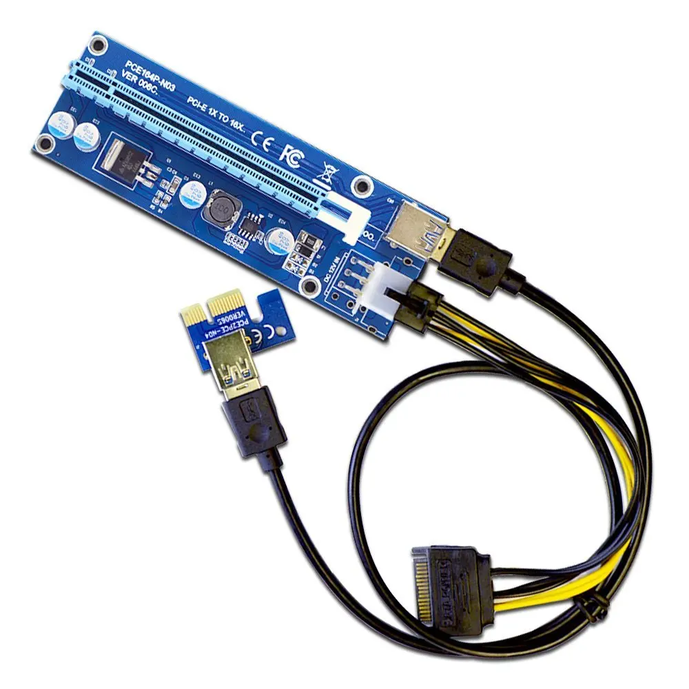 C pci e. Райзер pce164p-n03 ver 006. райзер pci-e 1x to 16x pce164p-n03. райзер riser card pcie 1x to 16x with 6pin power to sata. контроллер райзер pce164p-n03 ver 006 (molex) black.