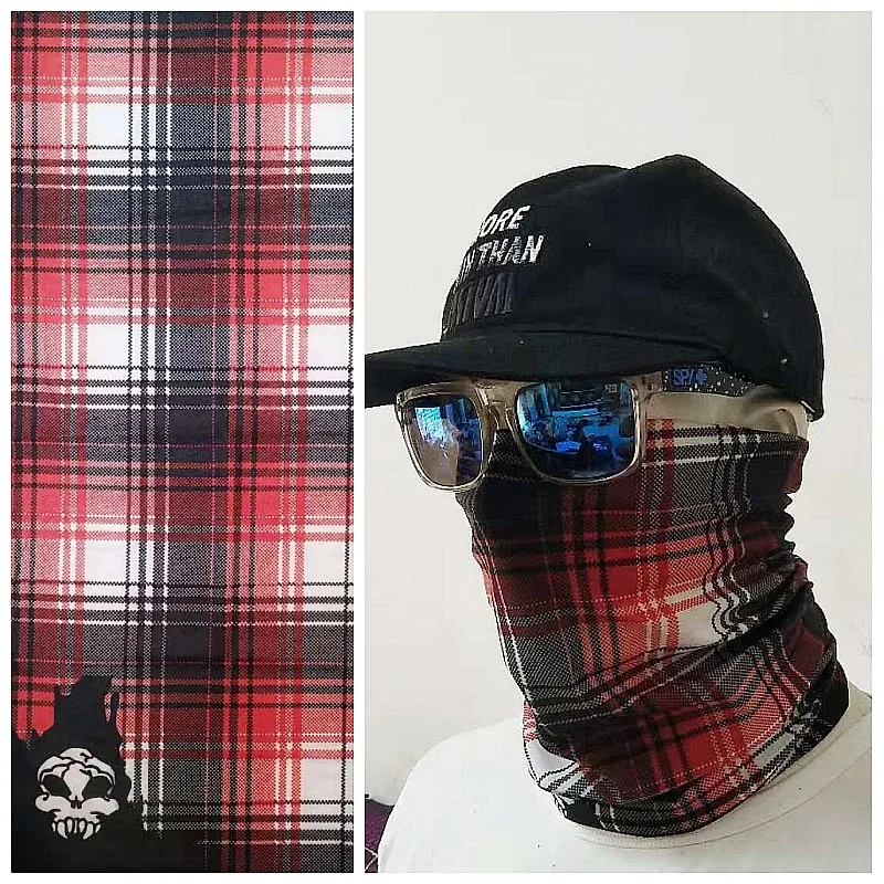Банданы маска для лица повязка на голову шарф головной убор Neckwarmer для верховой езды лыжный Туризм Велоспорт Рыбалка Спорт лицо щит Балаклава Зимняя Маска - Цвет: Розово-красный
