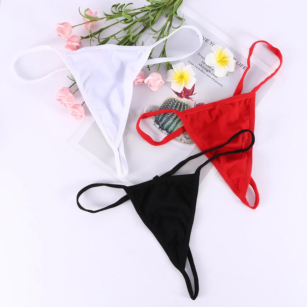 

Hot Sale Women's Sexy G-String Panties Women High Quality Solid Color Briefs Bikini Knickers Underwear Underpants Girl Briefs