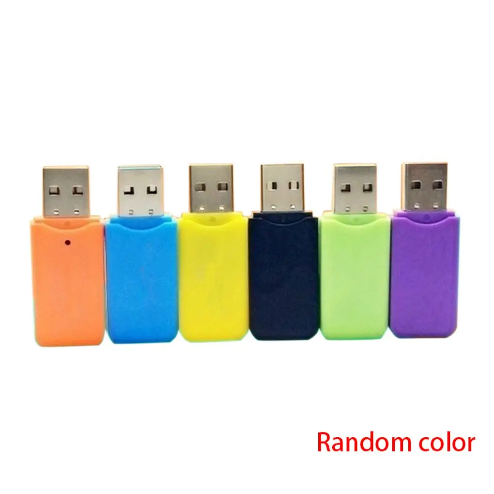 

6Pcs Card Reader Micro USB 2.0 Support MicroSD TF Card Super Speed Portable Card Reader Random Color