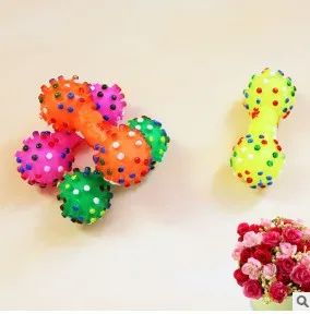 

Pet Dog Puppy Cat Chews Bone Toy Squeaker Squeaky Sound Play Toys