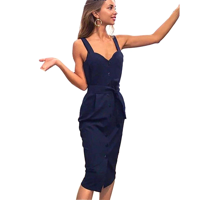 Knee Length Dresses with Belts