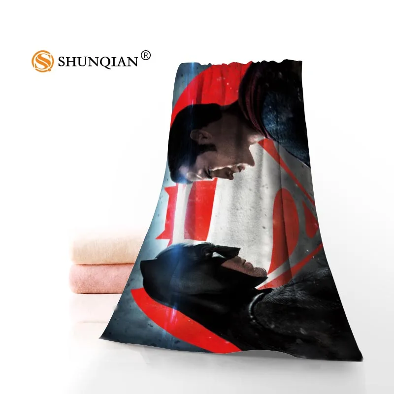 Новое поступление, полотенце для лица Супермен против Бэтмена/банное полотенце на заказ, тканевые полотенца из микрофибры, размер 35x75 см, 70x140 см - Цвет: Розовый