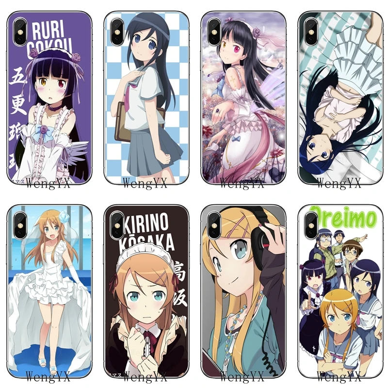 

anime Oreimo girl slim silicone TPU Soft phone cover case For Xiaomi Mi 6 6X A1 5 5s 5x 4 4c 3 mix max 2 note 2