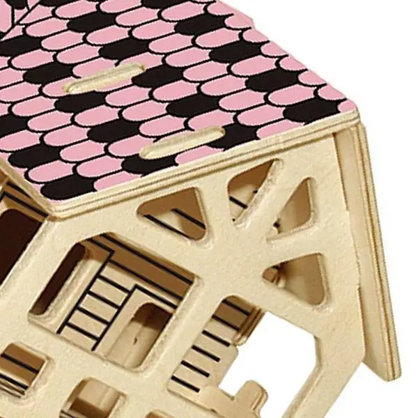 Детские игрушки подарки 3D Пазлы деревянные сборные Diy ремесло бревна кабина