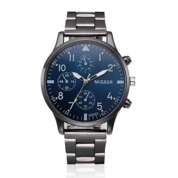 

X-hot asles Fashion Man Crystal Stainless Steel Analog Quartz Wrist Watch Dropship 2019