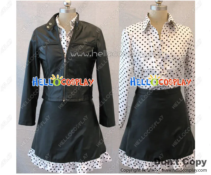 One Piece Nico Robin Cosplay Costume Floral Shirt Black Skirt H008 on