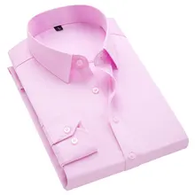 R.n.j. Деловые нежелезные Формальные твердые рубашки для мужчин s одежда с длинным рукавом мужские платья повседневные тонкие рубашки подходят для мужчин