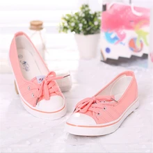 6 Colors fashion Spring Summer casual Women’s Casual shoes Candy color women flat shoes breathable canvas shoesbreathable canva