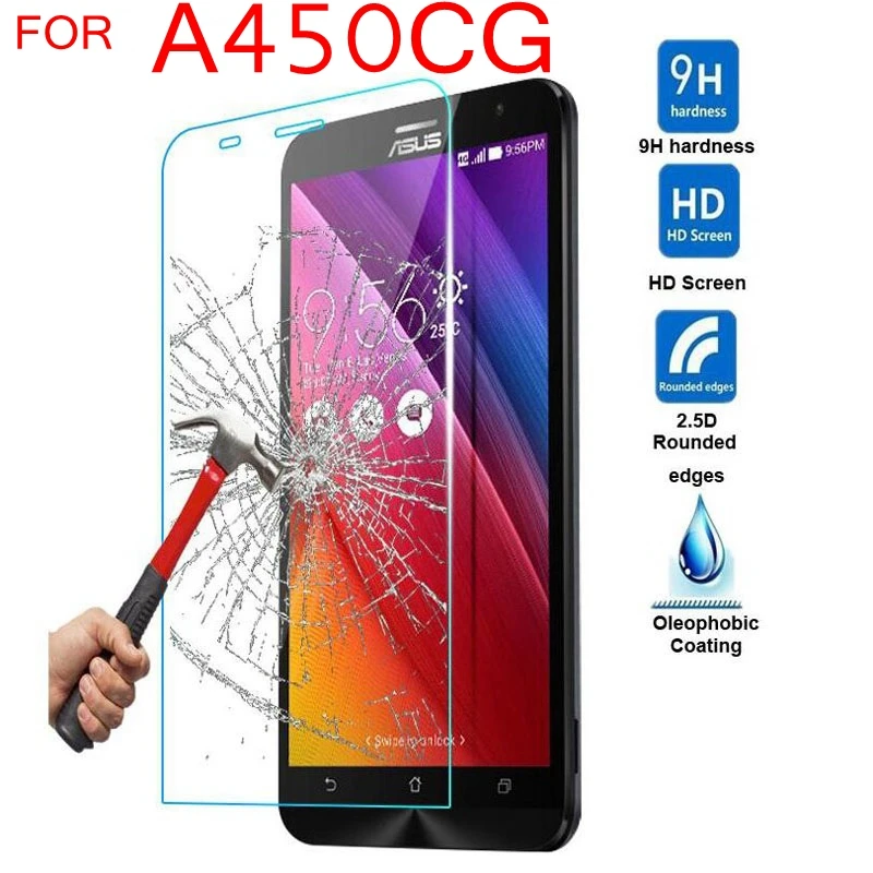 Закаленное стекло A450CG для ASUS Zenfone 4 5 дюйма A450 CG 450CG 450 Zenfonea450cg защитная пленка
