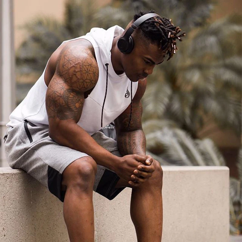 Tank Top Men Stringer Workout Vest gym (5)