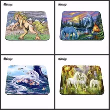 Luxury Print Fantasy Unicorns Gaming Mouse Pad Size 180X220X2MM 250X290X2MM And 25*20cm Lasting Computers and Laptops Mouse Pad