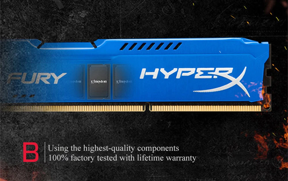 Kingston HyperX Fury DDR3 8GB 4GB Memoria RAM 1866MHz  (9)