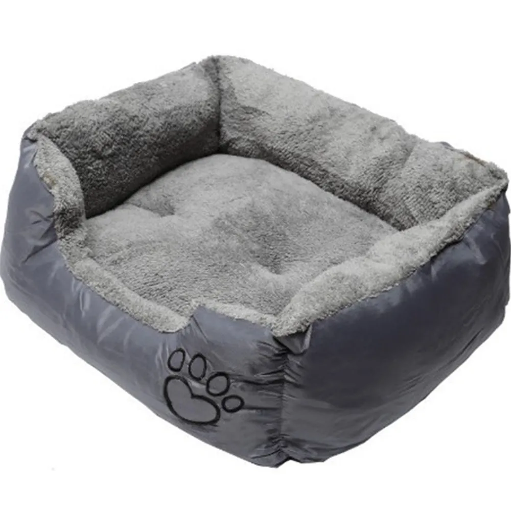 Мягкая оксфордская хлопковая подушка для кровати собаки, принт с отпечатком лабрадор, золотистый ретривер, зимний коврик для собаки