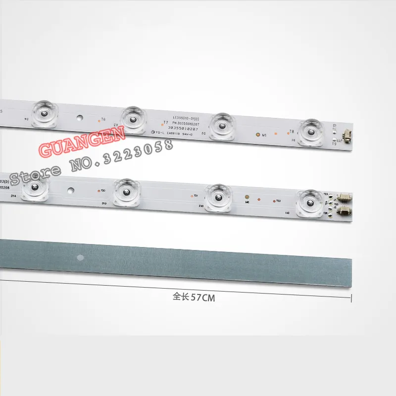 

14pcs/lot LED Backlight Lamp strip 10leds For original Konka LED55K35U light bar LED55D10A-2C14AG-01