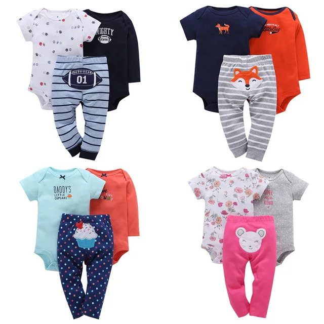 FREE-SHIPPING-Carter-Bebes-Baby-Boys-Short-Sleeve-5-pcs-Bodysuits-Pack-Clothing-Set-Bodysuits-6.jpg_640x640