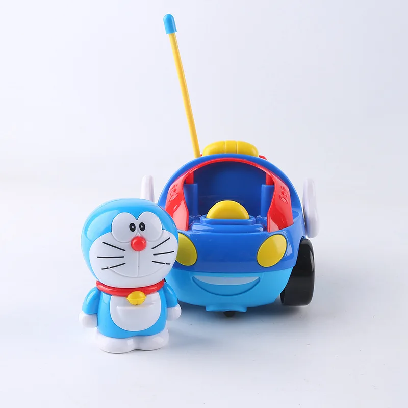 Мультфильм Doraemon Hello kitty Розовая Свинья пульт дистанционного управления электрические игрушки автомобиль дети RC автомобиль мультфильм музыкальный светильник детская игрушка для мальчиков и девочек - Цвет: Doraemon