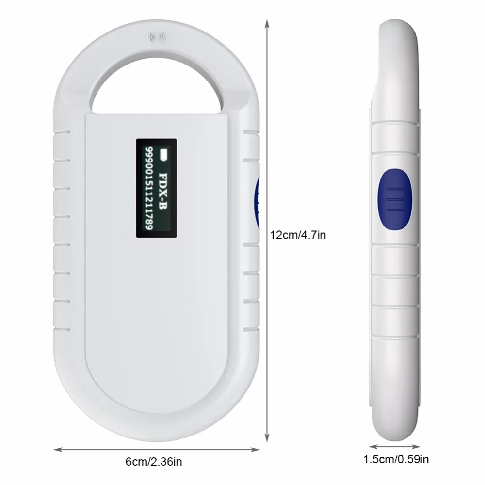 ISO11785/84 FDX-B ПЭТ микрочип сканер животных RFID считыватель тегов собака считыватель низкочастотный ручной RFID считыватель с животным чипом