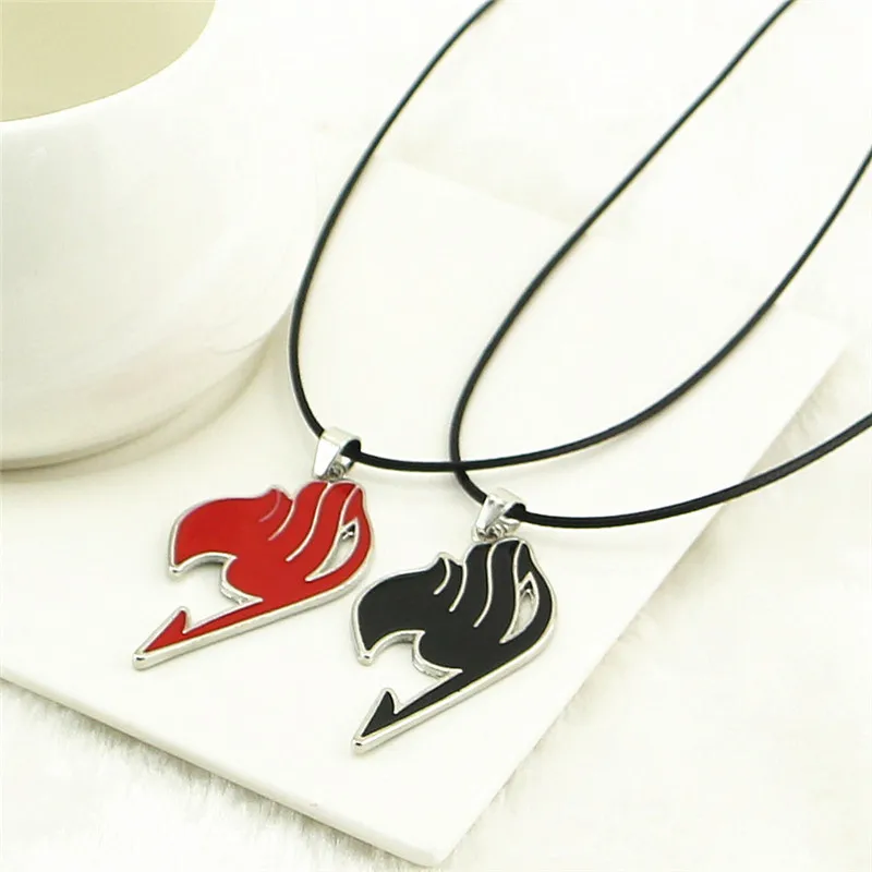 Fairy Tail Necklace Guild Logo Tattoo Pendant Fashion Jewelry Leather Rope For Men And Women Wholesale Movie | Украшения и