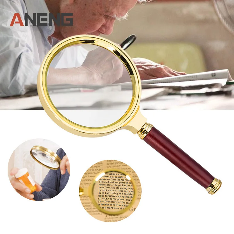 10X Portable 60mm Handheld High Definition Reading Magnifier Glass Eye