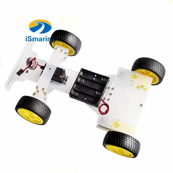 

Steering engine 4 wheel 2 Motor Smart Robot Car Chassis kits DIY ForArduino with S3003