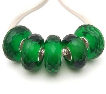 

JGWG06 5X 100% Authenticity S925 Sterling Silver Beads Murano Glass beads Fit European Charms Bracelet diy jewelry Lampwork