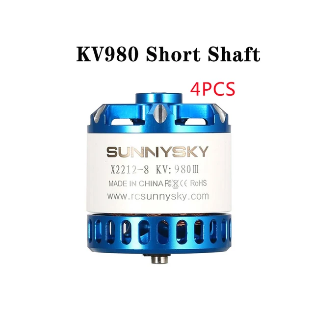 4PCS/ SunnySky X2212-III  980KV 1250KV 1400KV 3-4S Brushless Motor for FPV RC Racing Drone Airplanes Fixed Wing Plane Short